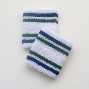 blue and green striped cheap wristbands