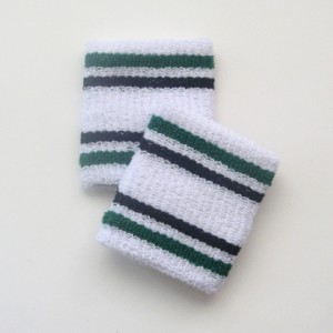 Green and black stripes cheap wrist bands